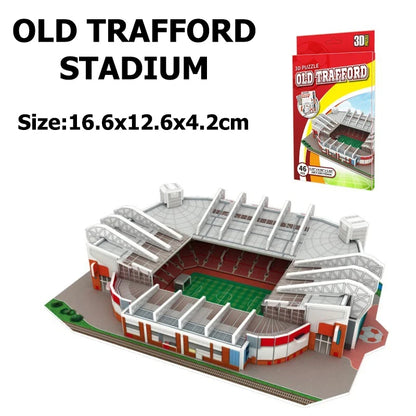 Jouets de Puzzle 3D pour enfants, simulation de terrain de Football, modèle de construction en papier, éducation précoce, capacité pratique, cadeaux pour fans de Football TMZ