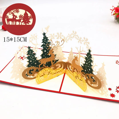 carte pop up noel