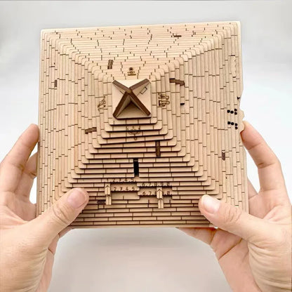 Boîte de Puzzle pyramide Quest, cadeau Surprise, avec compartiment caché, jeux de casse-tête pour adultes et enfants, Test de qi, jouets créatifs