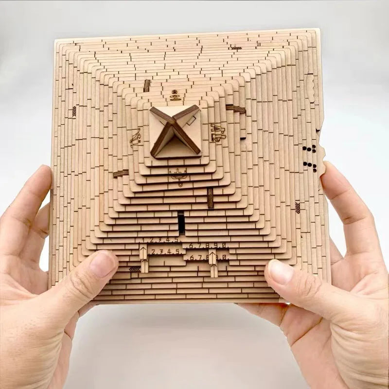 Boîte de Puzzle pyramide Quest, cadeau Surprise, avec compartiment caché, jeux de casse-tête pour adultes et enfants, Test de qi, jouets créatifs