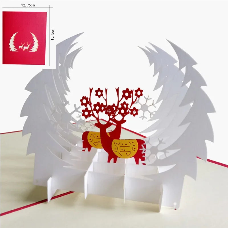 carte pop up noel