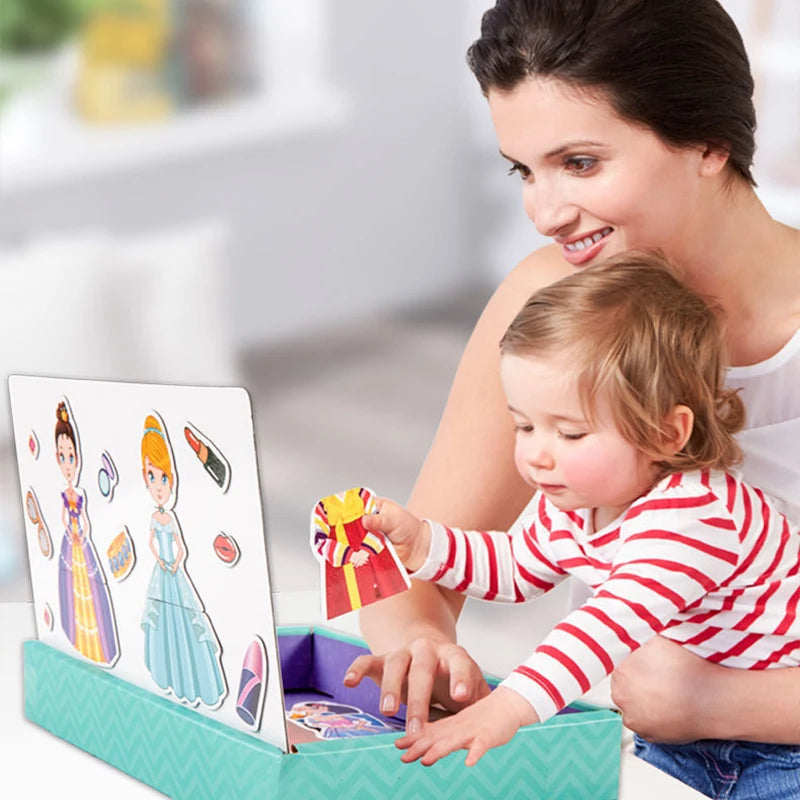 Planche à dessin multifonction pour enfants, Puzzle d'écriture, Attraction magnétique, tableau noir, jouets éducatifs d'apprentissage pour enfants, cadeaux TMZ