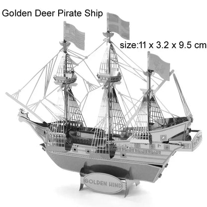 Mini Puzzle 3D en métal pour enfants, 14 + manuel, bricolage, destructeur de classe Star Ferry Burke, modèle à assembler Bauhinia, jouets éducatifs