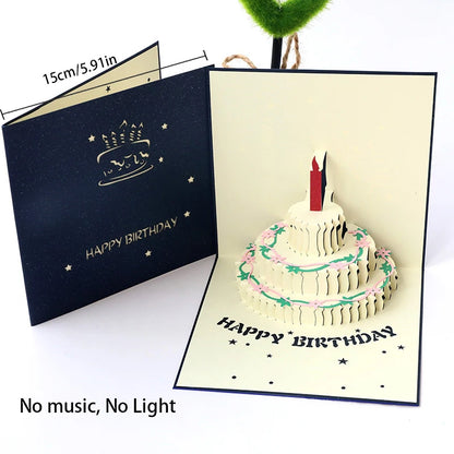 Carte postale en 3d avec musique