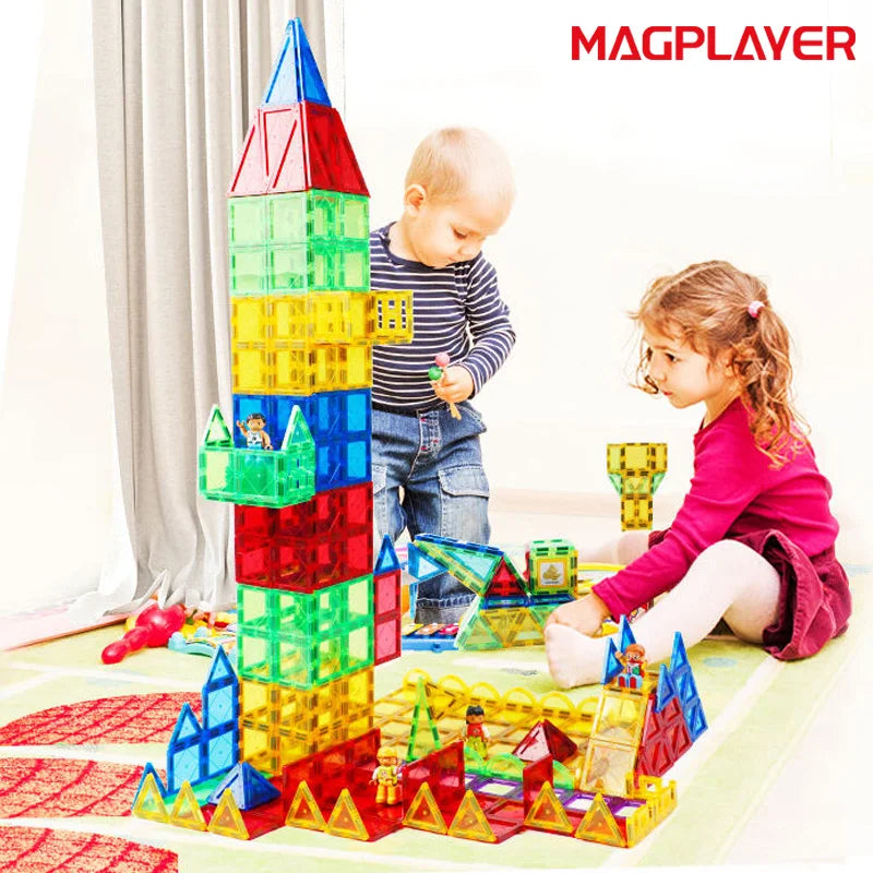 Ce jeu de construction magnétique