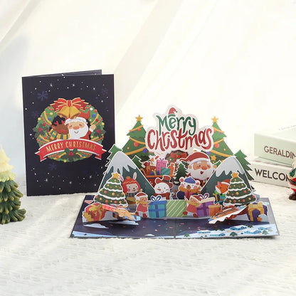 carte pop up noel