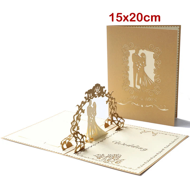 Carte postale en 3d anniversaire