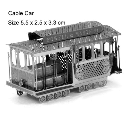 Véhicule terrestre 3D Puzzle en métal modèle de réservoir KART bricolage modèle de Puzzle découpé au Laser pour adulte enfant jouets éducatifs décoration de bureau