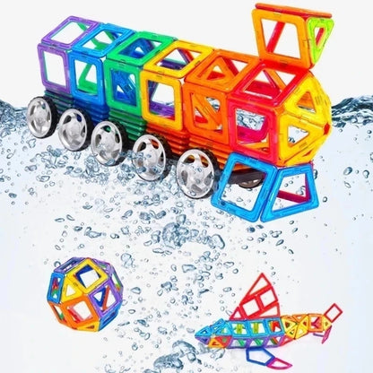 Jeu de construction magnétique de différentes tailles