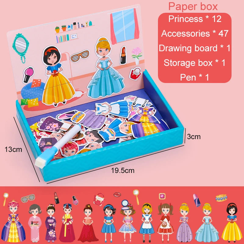 Planche à dessin multifonction pour enfants, Puzzle d'écriture, Attraction magnétique, tableau noir, jouets éducatifs d'apprentissage pour enfants, cadeaux TMZ