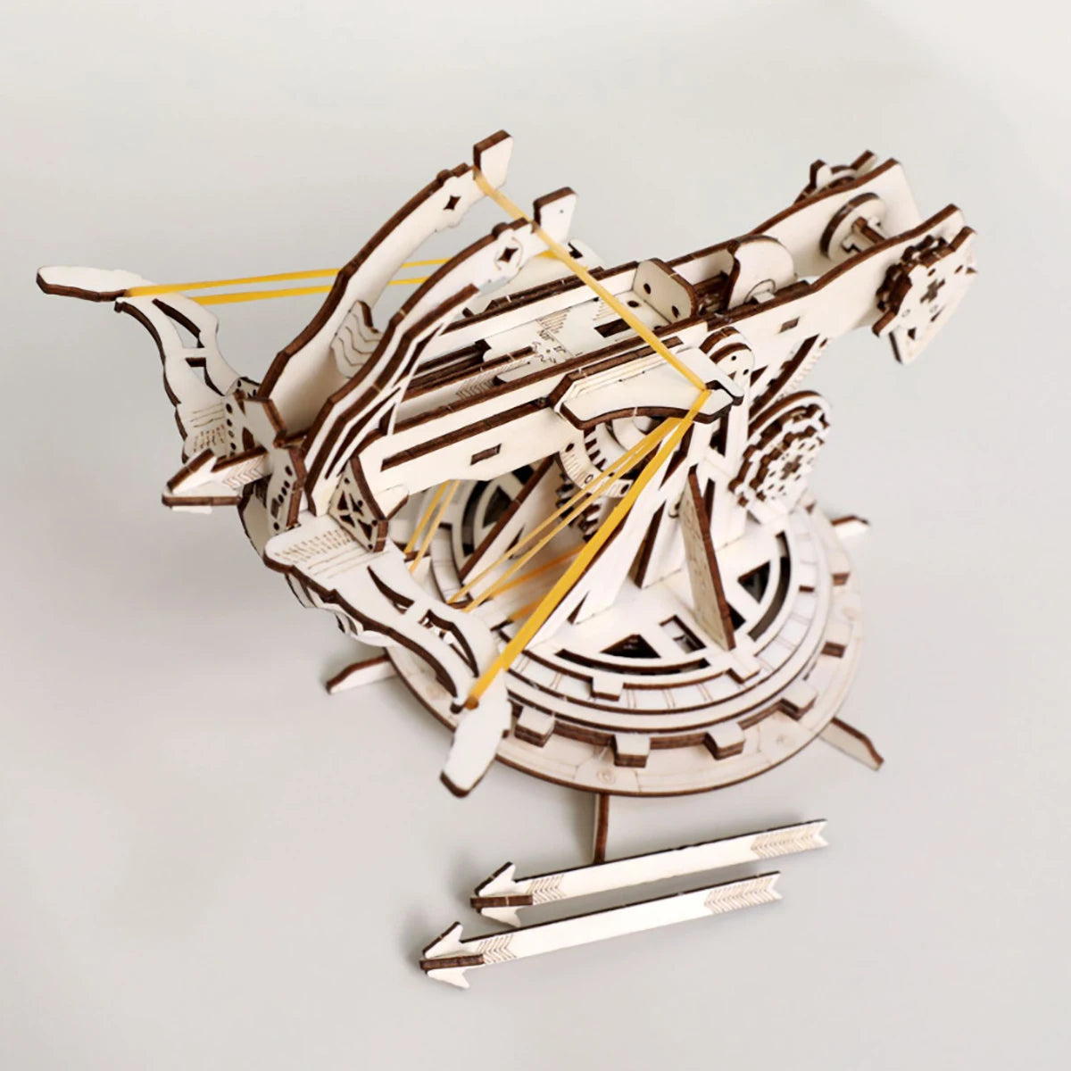 Siege Onager modèle d'échelle de Puzzle en bois de voiture 3D, Kit de modèle de bricolage, cadeau artisanal, décoration de la maison, Kit de modèle mécanique, jouet de construction