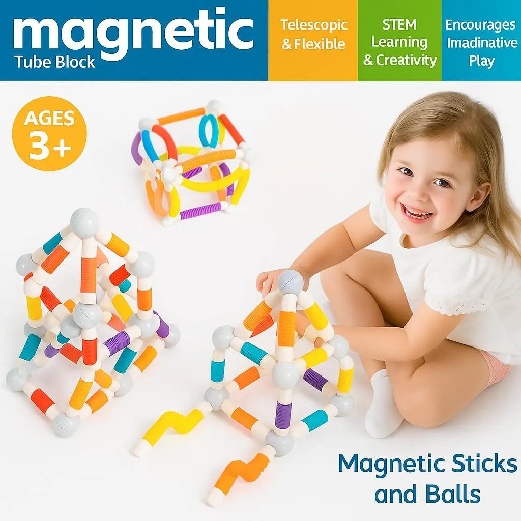 Jeu de construction magnétique enfant