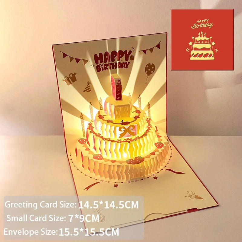 Carte postale en 3d avec musique