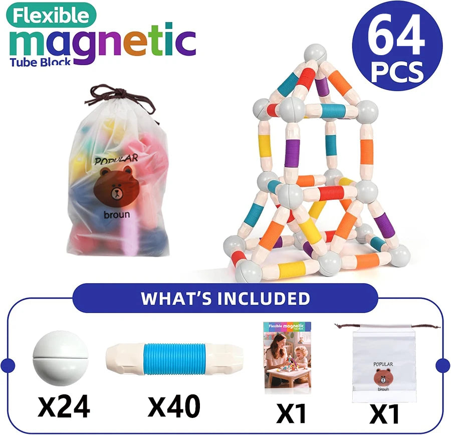 Jeu de construction magnétique enfant
