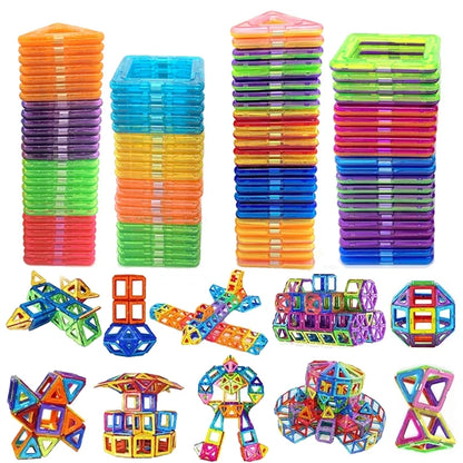 Jeu de construction magnétique de différentes tailles