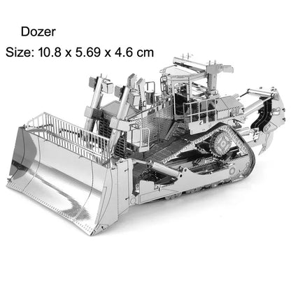 Puzzle 3D en métal, camion mélangeur, véhicule d'ingénierie, bricolage, modèle d'assemblage fait à la main, jouets pour adultes et enfants