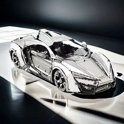 Puzzle 3D en métal, Super voiture de Sport, bricolage, modèle d'assemblage de véhicule fait à la main, jouets pour adultes et enfants
