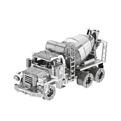 Puzzle 3D en métal, camion mélangeur, véhicule d'ingénierie, bricolage, modèle d'assemblage fait à la main, jouets pour adultes et enfants