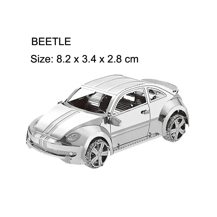Véhicule terrestre 3D Puzzle en métal modèle de réservoir KART bricolage modèle de Puzzle découpé au Laser pour adulte enfant jouets éducatifs décoration de bureau