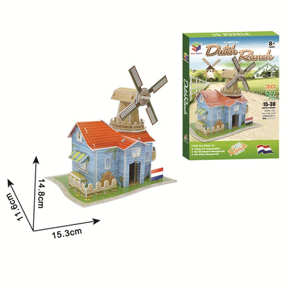 Jouets éducatifs Puzzles 3D jouets enfants développement intellectuel mondes Construction de bâtiments célèbres Puzzles 3D jouet