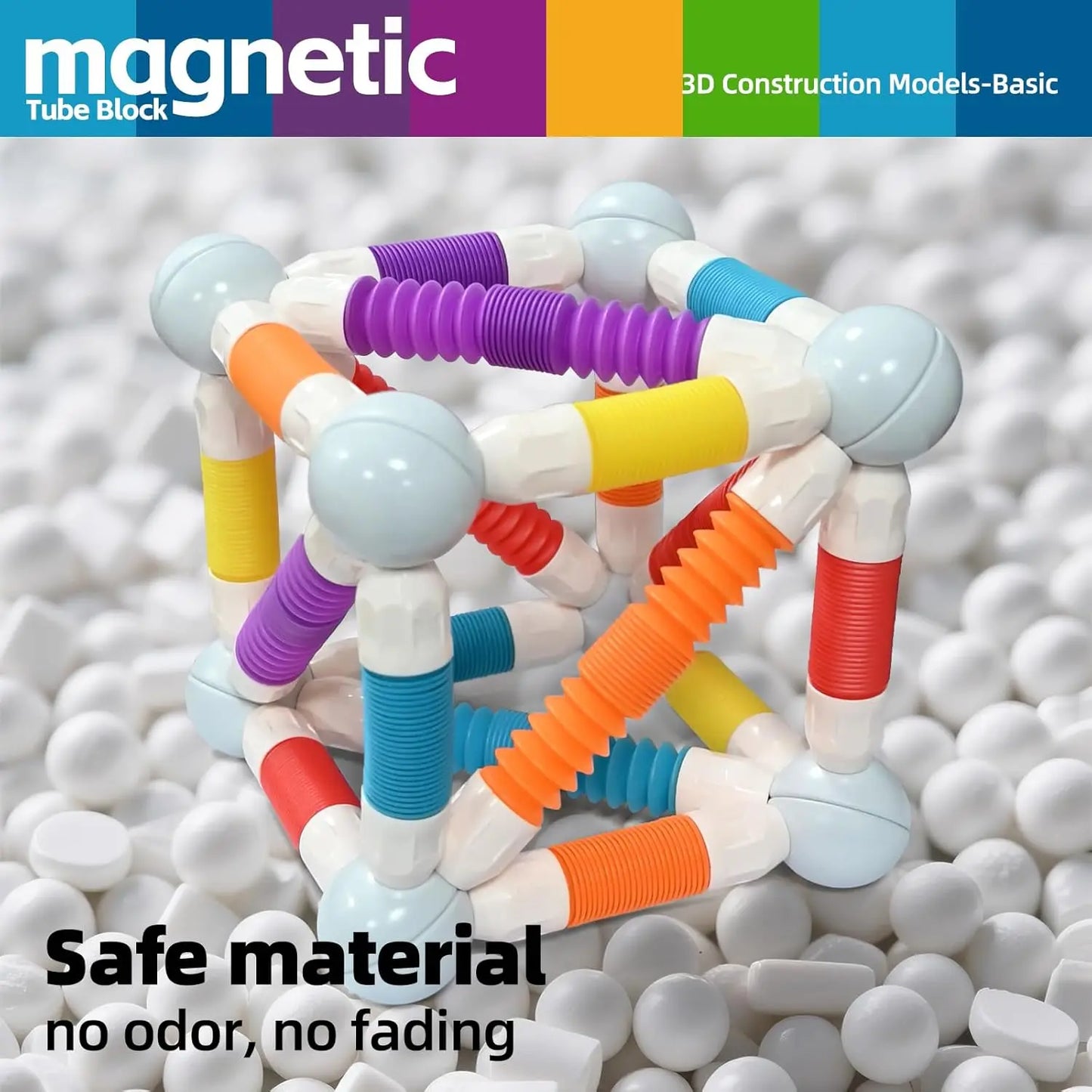 Jeu de construction magnétique enfant 42 pièces