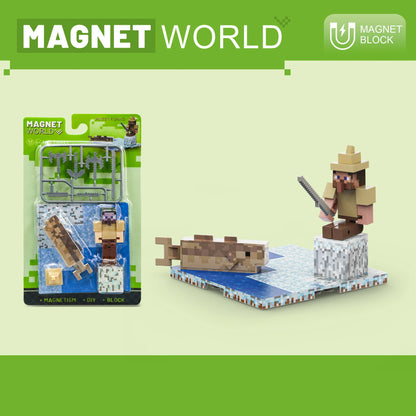 Bloc de construction magnétique craft