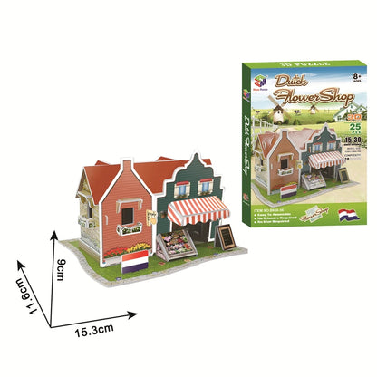 Jouets éducatifs Puzzles 3D jouets enfants développement intellectuel mondes Construction de bâtiments célèbres Puzzles 3D jouet