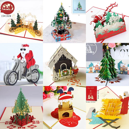 carte pop up noel