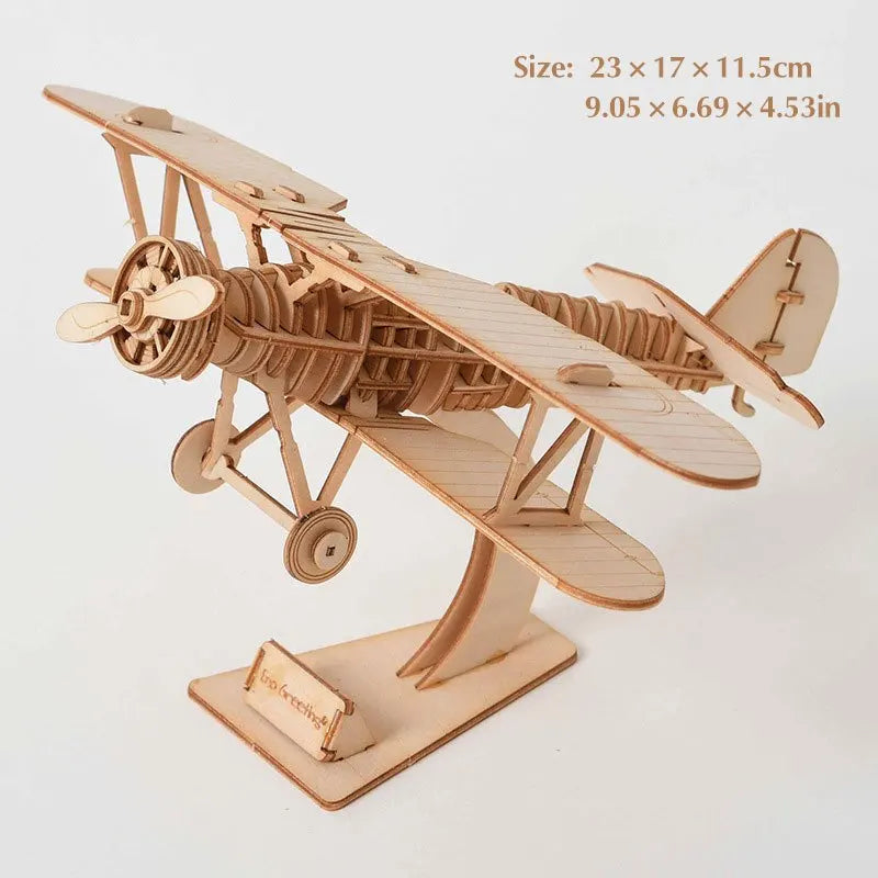 Puzzle 3D en bois, modèle de jouet mécanique fait à la main, jeu de construction, à assembler, modèle de bateau, ornement, cadeau de noël, 1 pièce