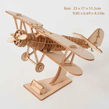 Puzzle 3D en bois, modèle de jouet mécanique fait à la main, jeu de construction, à assembler, modèle de bateau, ornement, cadeau de noël, 1 pièce