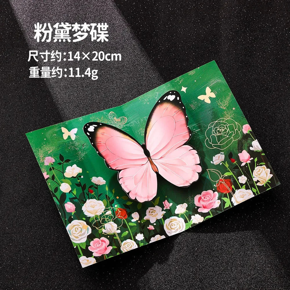 carte pop up fleurs