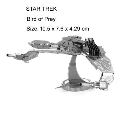 Modèle d'assemblage en métal, Puzzle 3D, Raptor Enterprise NCC-1701, bateau Krigen, artisanat fait à la main, cadeaux de Festival