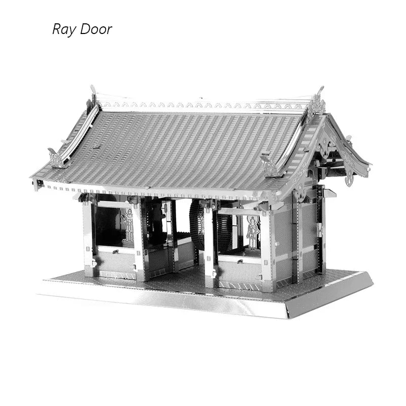 Puzzle 3D en métal, tour Yue Yang, Architecture classique chinoise, Kits de modèles d'assemblage, bricolage, découpé au Laser, jouet pour enfants et adultes