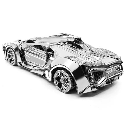 Puzzle 3D en métal, Super voiture de Sport, bricolage, modèle d'assemblage de véhicule fait à la main, jouets pour adultes et enfants
