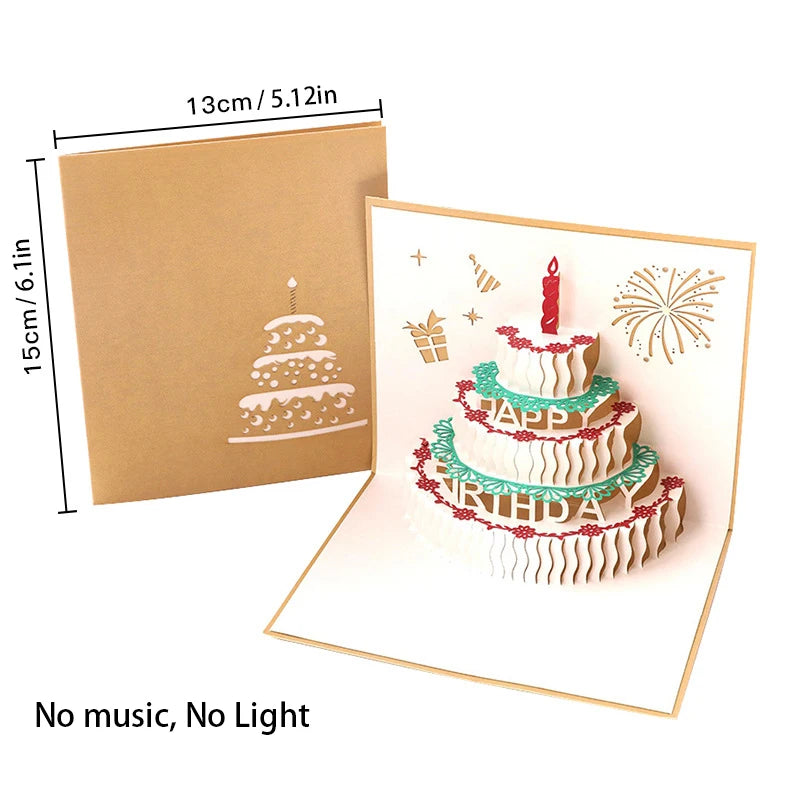 Carte postale en 3d avec musique
