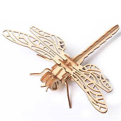 Jouet 3D en bois pour bébé, Puzzle insecte Animal, assemblage éducatif fait à la main, jouet cadeau pour enfants, décorations pour la maison