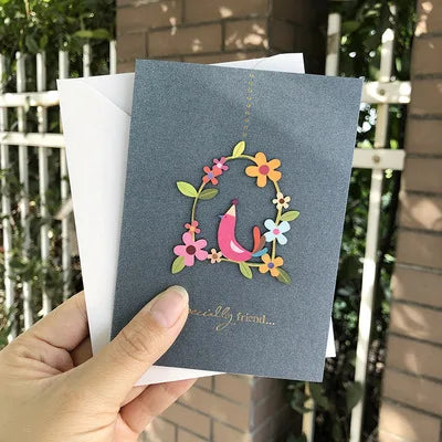 carte pop up fleurs