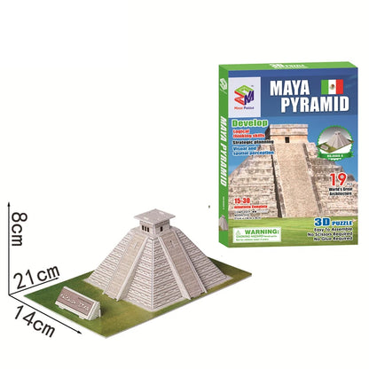 Jouets éducatifs Puzzles 3D jouets enfants développement intellectuel mondes Construction de bâtiments célèbres Puzzles 3D jouet
