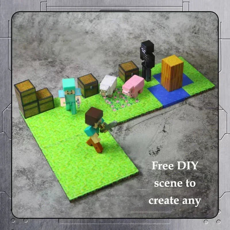 Jeu de construction magnétique bioms