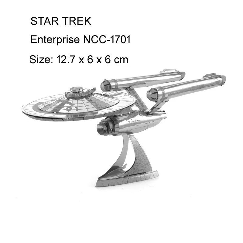 Modèle d'assemblage en métal, Puzzle 3D, Raptor Enterprise NCC-1701, bateau Krigen, artisanat fait à la main, cadeaux de Festival