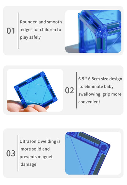 Ce jeu de construction magnétique