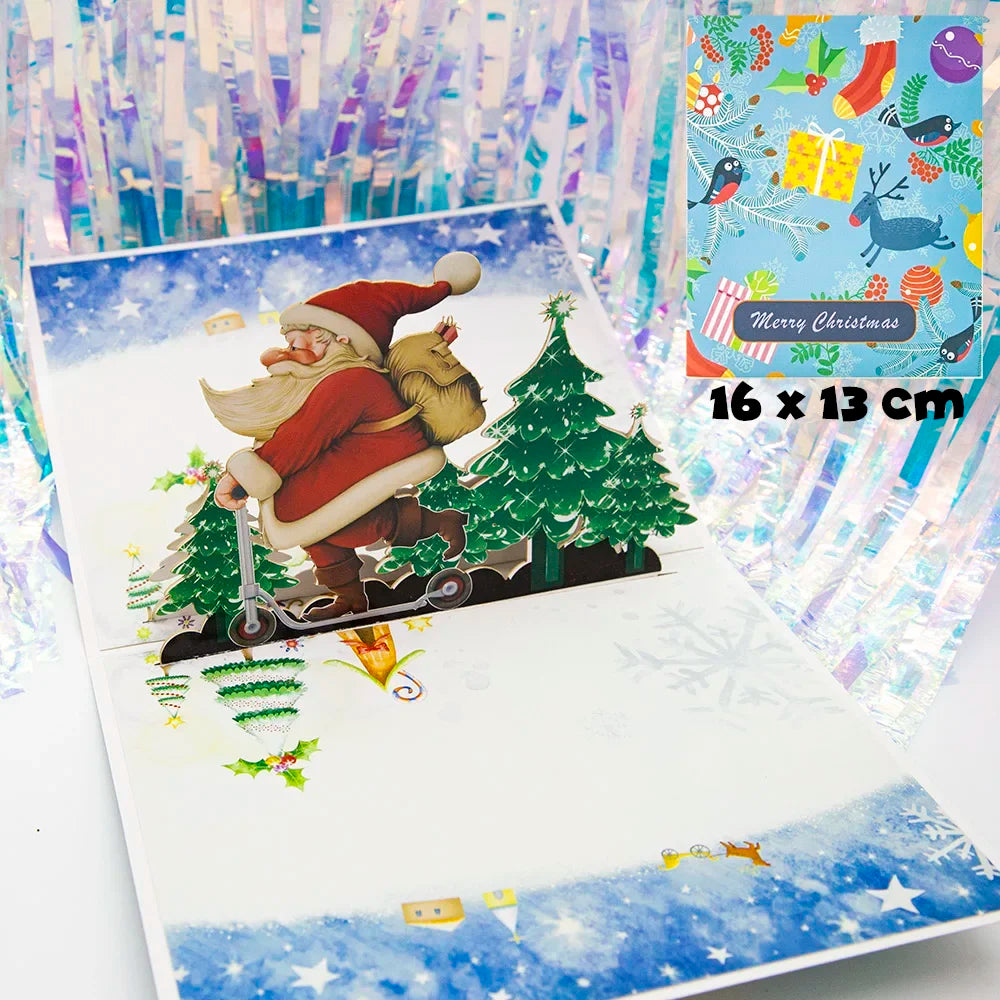 carte pop up noel