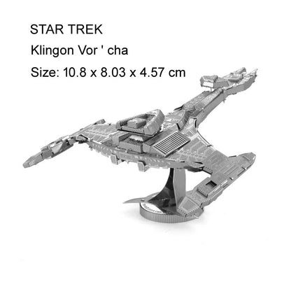 Modèle d'assemblage en métal, Puzzle 3D, Raptor Enterprise NCC-1701, bateau Krigen, artisanat fait à la main, cadeaux de Festival