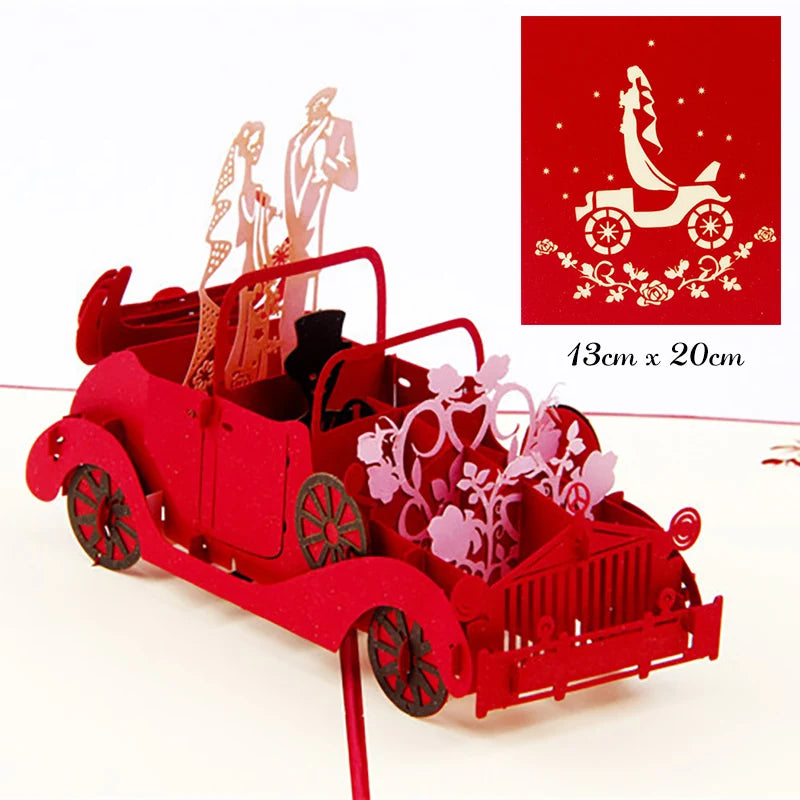 Carte pop up amour