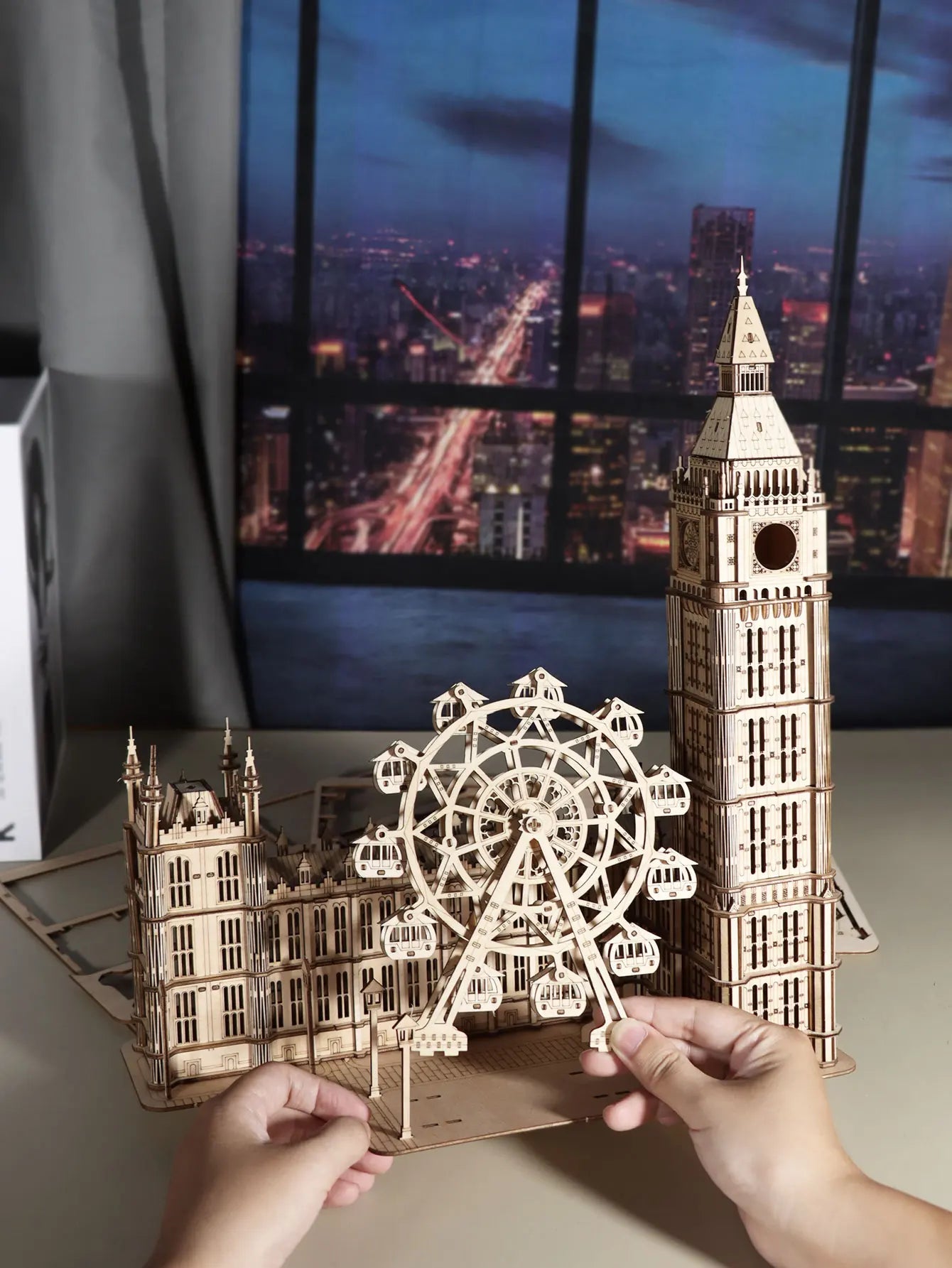 Puzzle 3D en bois Big Ben, Kits de modèles, horloge de bureau, blocs de construction, cadeau créatif, décoration de maison pour la famille, cadeau de noël Unique