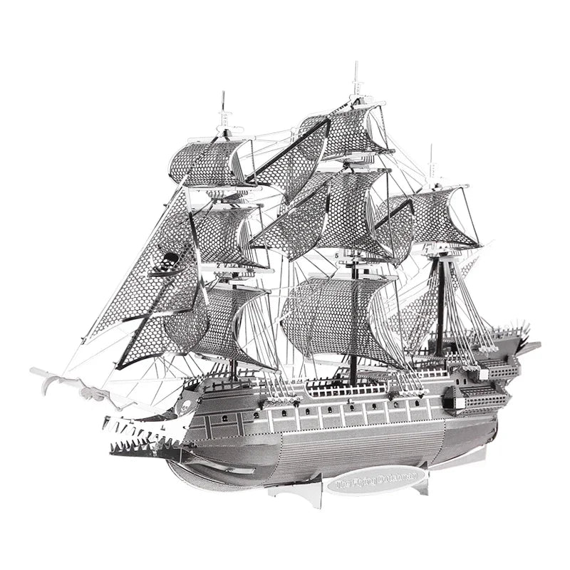 Kit de modèle de Puzzle en métal 3D, bateau, bricolage, découpé au Laser, jouet pour enfants