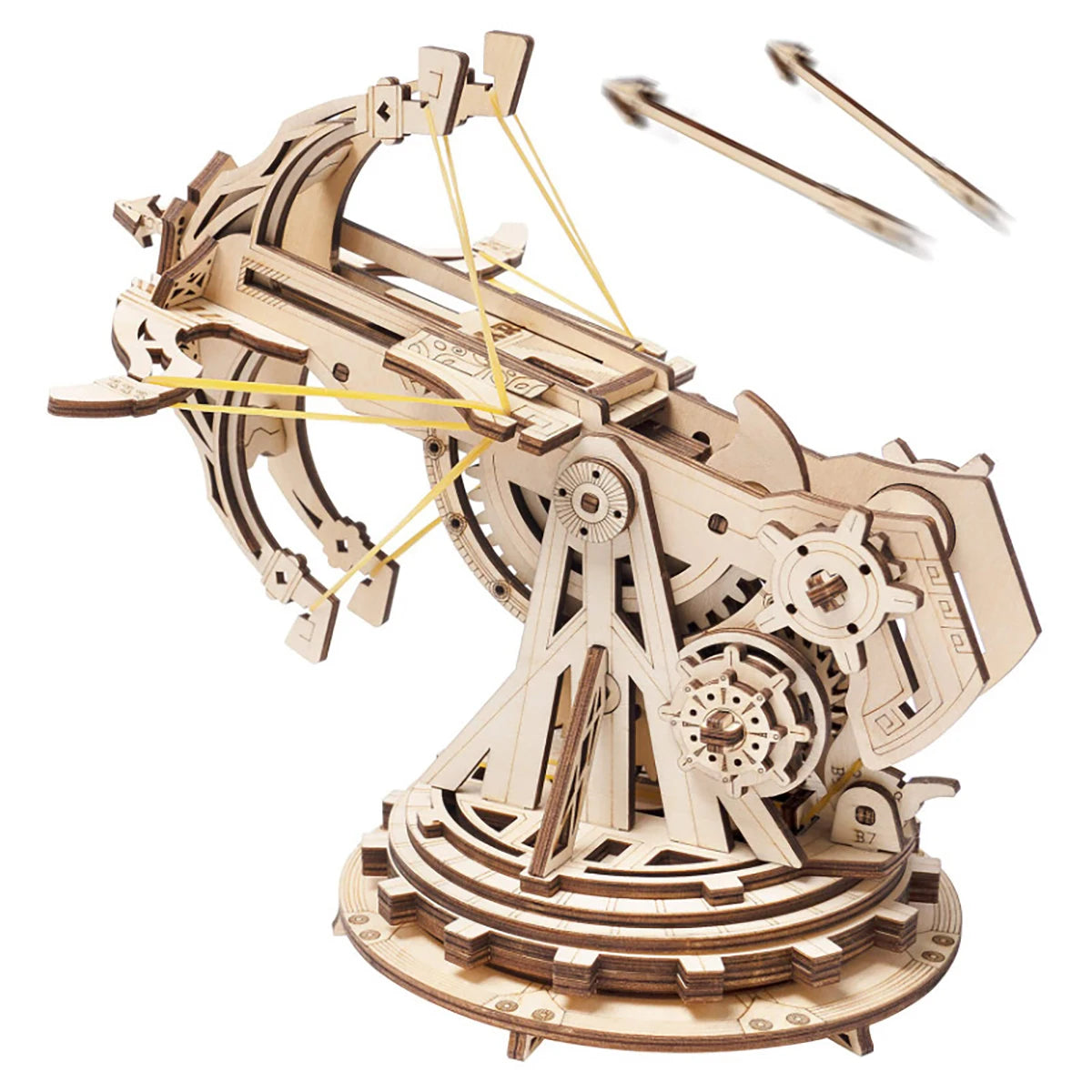Siege Onager modèle d'échelle de Puzzle en bois de voiture 3D, Kit de modèle de bricolage, cadeau artisanal, décoration de la maison, Kit de modèle mécanique, jouet de construction