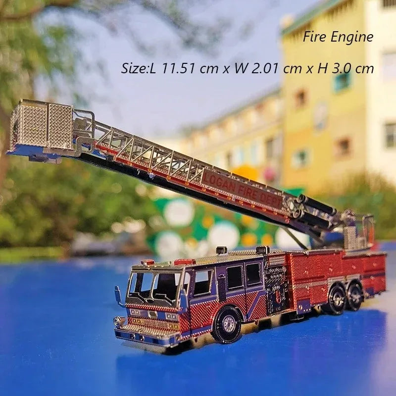 Puzzle 3D en métal, camion mélangeur, véhicule d'ingénierie, bricolage, modèle d'assemblage fait à la main, jouets pour adultes et enfants