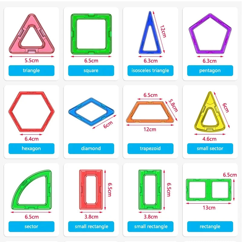 Jeu de construction magnétique pièces détachés