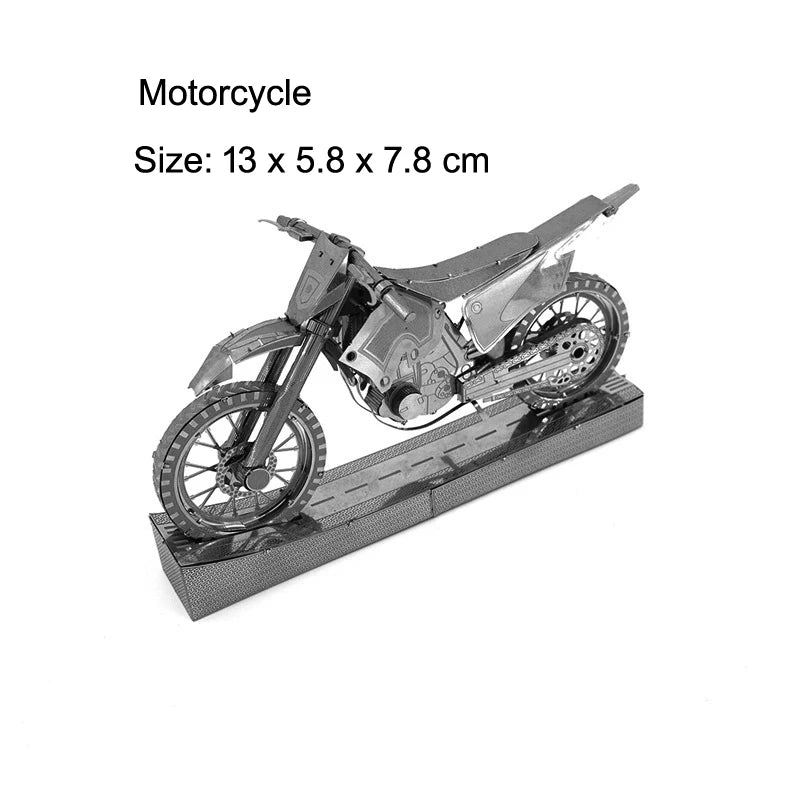 Véhicule terrestre 3D Puzzle en métal modèle de réservoir KART bricolage modèle de Puzzle découpé au Laser pour adulte enfant jouets éducatifs décoration de bureau